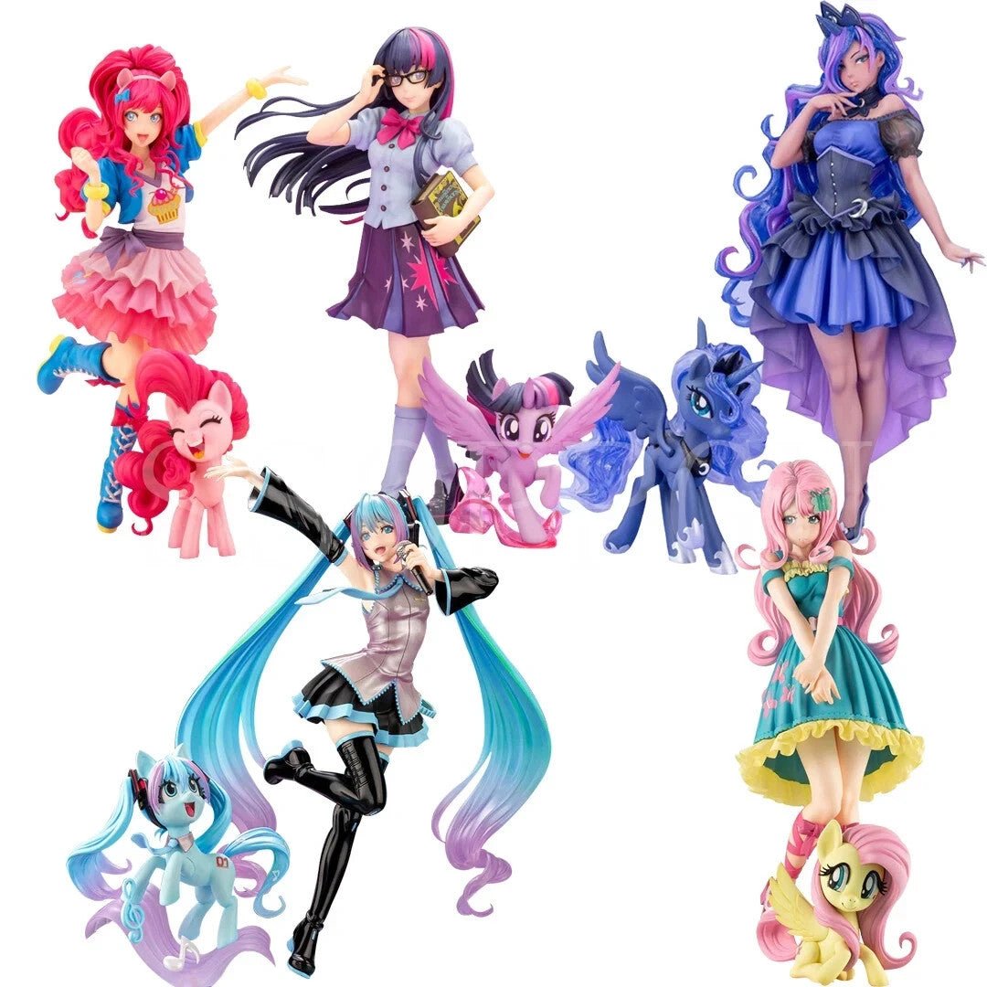 Game My little Pony Bishoujo Statue Pinkie Pie Fluttershy Japanese Anime Girl - Orysin