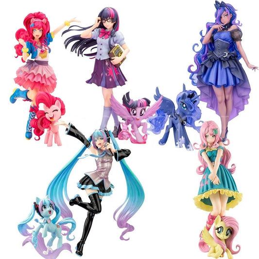 Game My little Pony Bishoujo Statue Pinkie Pie Fluttershy Japanese Anime Girl - Orysin