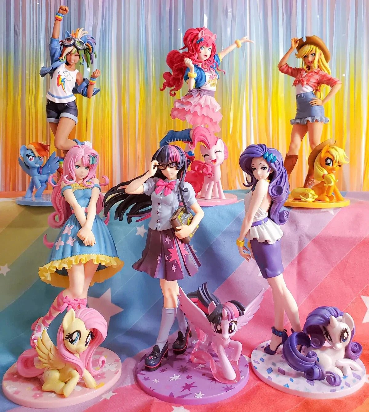 Game My little Pony Bishoujo Statue Pinkie Pie Fluttershy Japanese Anime Girl - Orysin