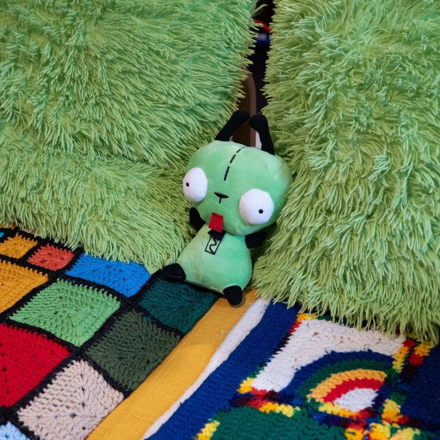 Invader Zim GIR Zippermouth Plush 10" Funny Robot Dog Alien Collectible Toy - Orysin