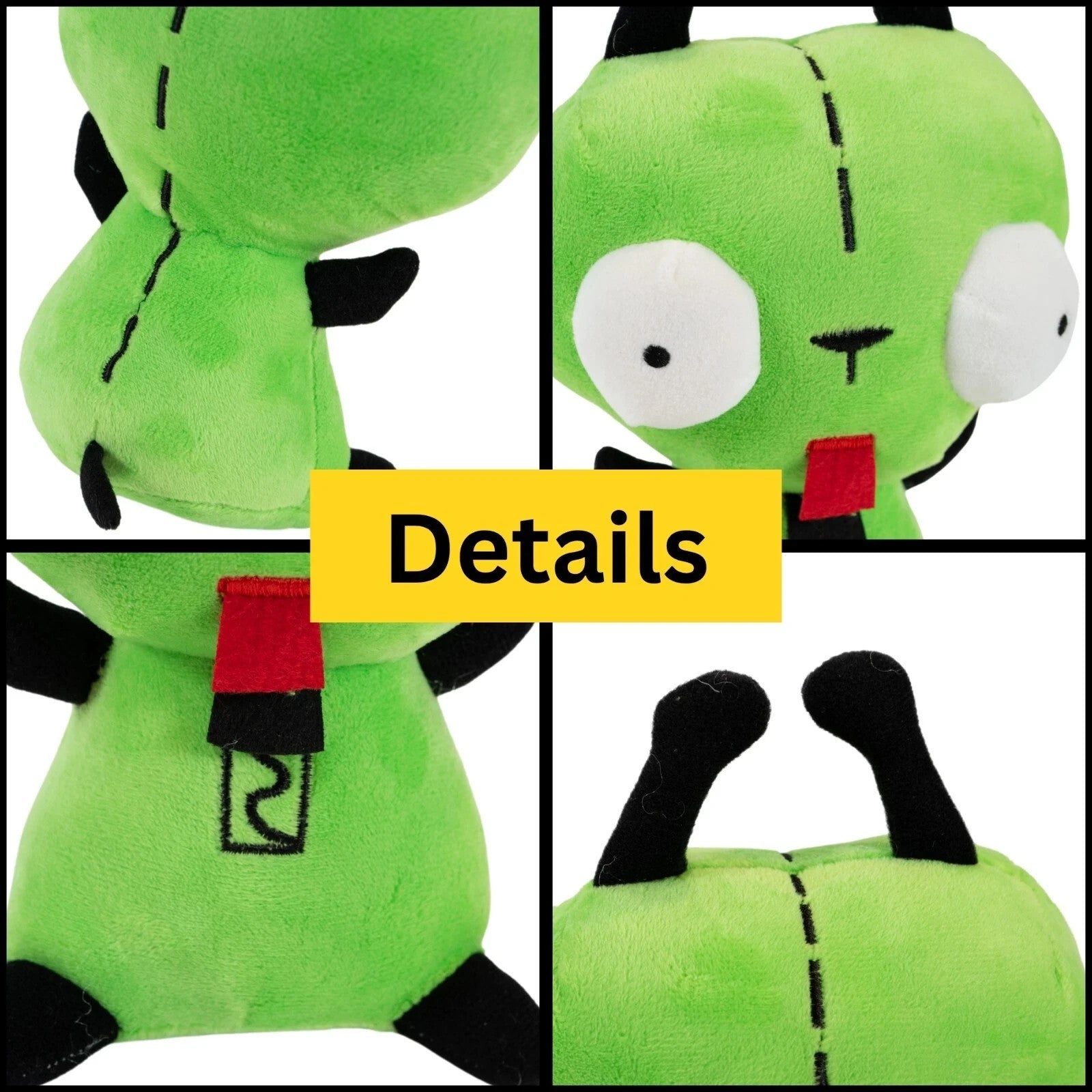 Invader Zim GIR Zippermouth Plush 10" Funny Robot Dog Alien Collectible Toy - Orysin
