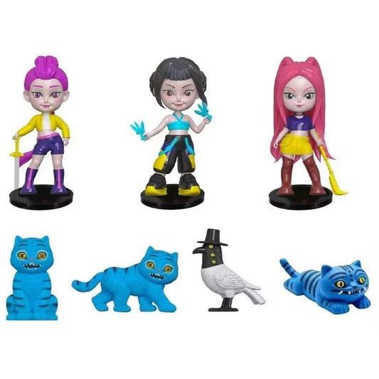 Kpop Demon Hunters Figure Set Huntrix Tiger Rumi Mira Zoey PVC Collectible Toy - Orysin