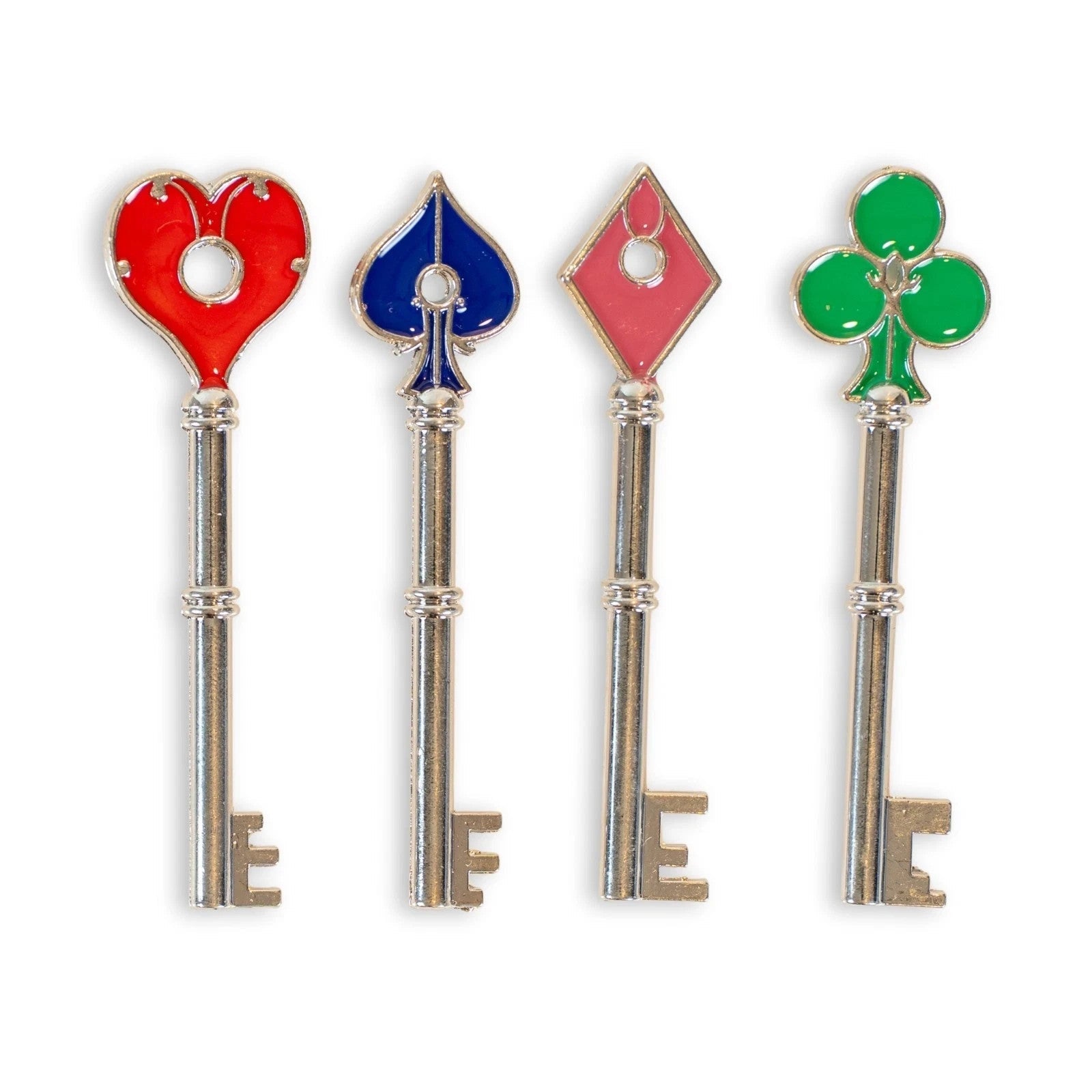 Resident Evil 2 Collectible Keys Set Heart Diamond Spade Club Replica Props - Orysin